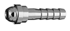 DISS 1240 O2 NIPPLE to 1/4" Barb Medical Gas Fitting, DISS, 1240, O2, Oxygen, DISS 1240 to hose barb